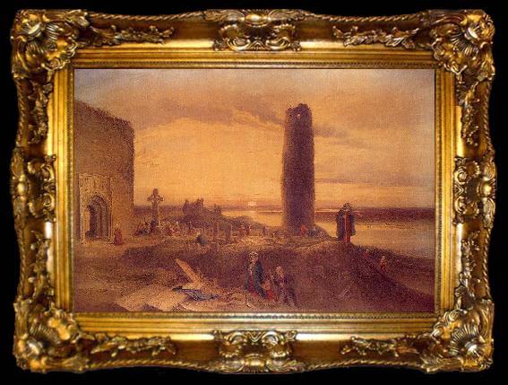 framed  Petrie, George The Last Circuit of Pilgrims at Clonmacnoise, ta009-2